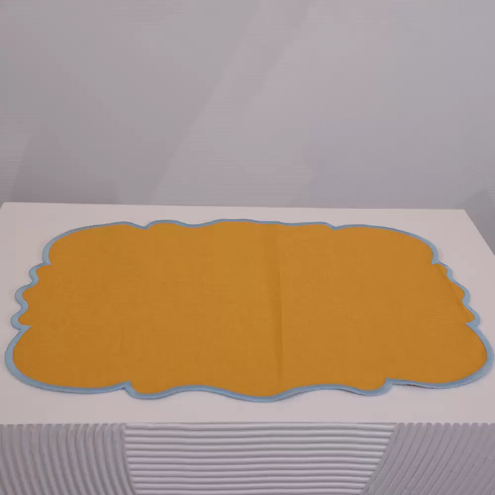 SET 4 PLACEMAT OCRA/ LIGHT BLU